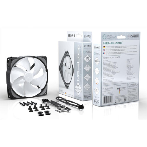 Noiseblocker B12-PS-BL Obudowa komputera Wentylator 12 cm Czarny-13753177