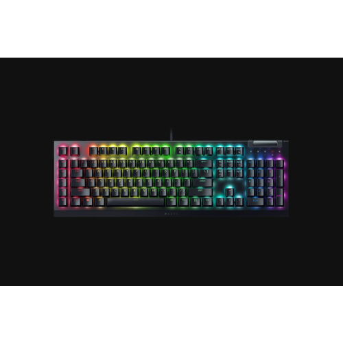 Mechaniczna klawiatura do gier Razer BlackWidow V4 X, zielony przełącznik, układ amerykański, przewodowy, czarny Razer-1
