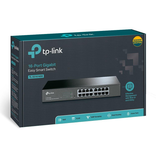 TP-Link TL-SG1016DE Zarządzany L2 Gigabit Ethernet (10/100/1000) 1U Czarny-13760062