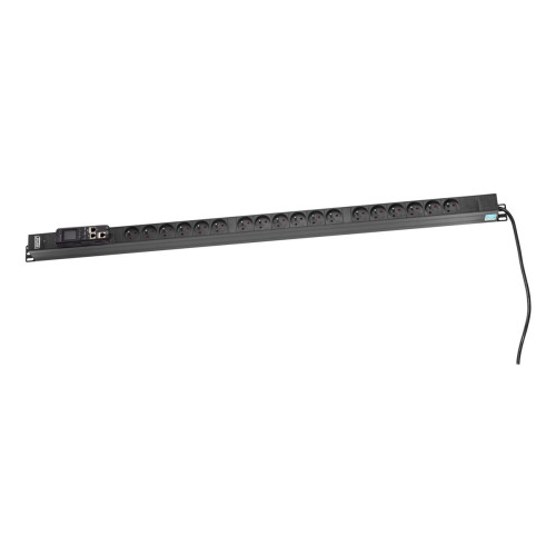 Listwa zasilająca SMART PDU 0U, wtyk zasilający DIN49440 16A/250V,gniazda 18x typ E (NF-C61-314),16A-13331912