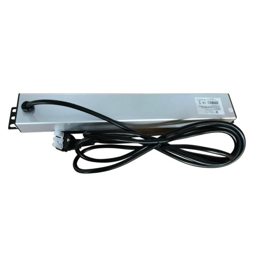 Techly I-CASE STRIP-16SH rozdzielacz zasilania PDU 6 x gniazdo sieciowe 1.5U Czarny, Srebrny-13763946