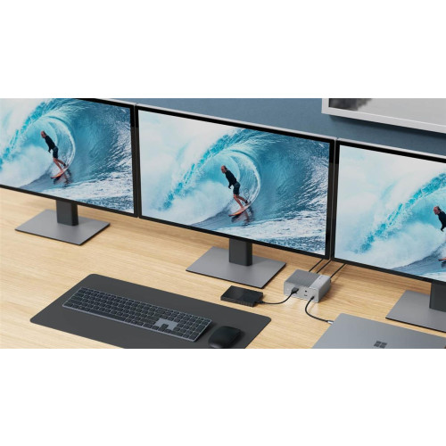 HYPER HDG212B stacja dokująca Dokujący USB 3.2 Gen 2 (3.1 Gen 2) Type-C Srebrny-13764619
