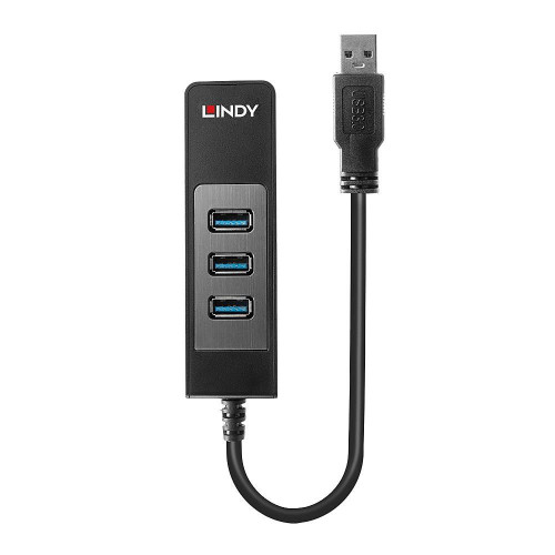 Lindy 43176 Hub USB 3.0 3 Ports, RJ-45-13775382