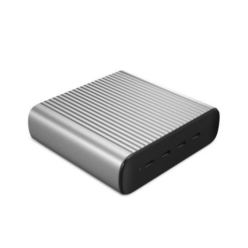 HYPER 245W GaN Desktop Charger Laptop, Smartfon, Tablet Czarny, Srebrny Prąd przemienny, Bateria Szybkie ładowanie Wew