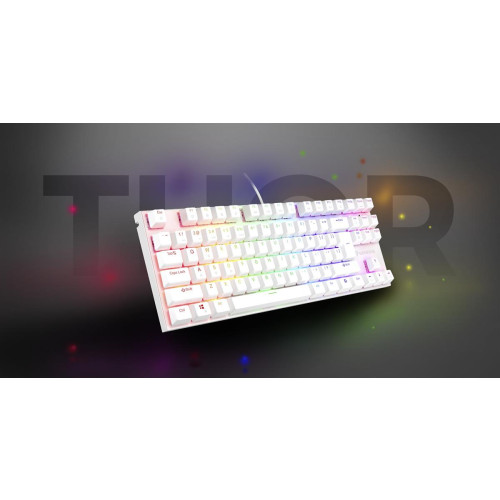 KLAWIATURA DLA GRACZY GENESIS THOR 303 TKL US BIAŁA RGB MECHANICZNA SILENT SWITCH HOT SWAP-13775831