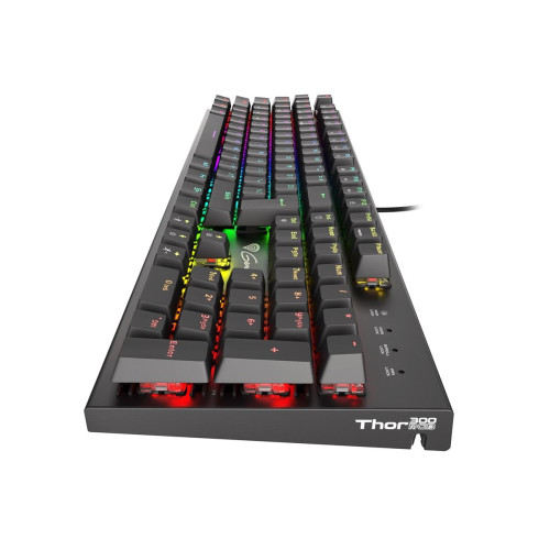 KLAWIATURA DLA GRACZY GENESIS THOR 300 RGB ES PODŚWIETLENIE MECHANICZNA RED SWITCH SOFTWARE-13776880