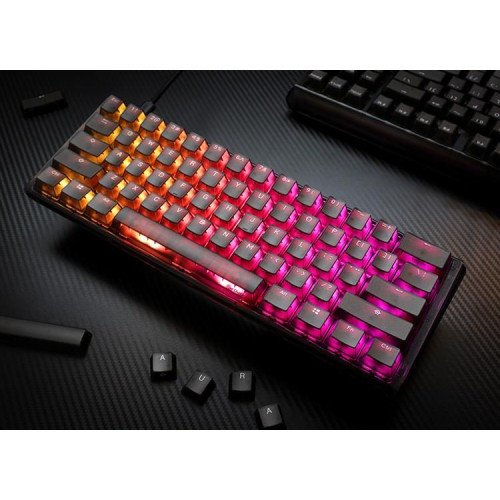 Ducky One 3 Aura Mini MX Blue US klawiatura Gaming USB QWERTY Amerykański międzynarodowy Czarny-13777131