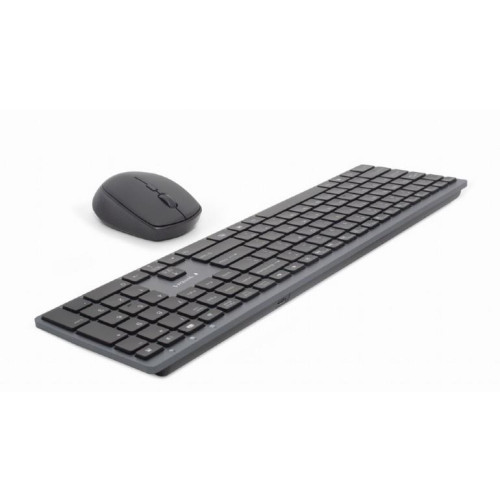 Gembird KBS-ECLIPSE-M500 klawiatura Dołączona myszka RF Wireless QWERTY US English Czarny-13777978