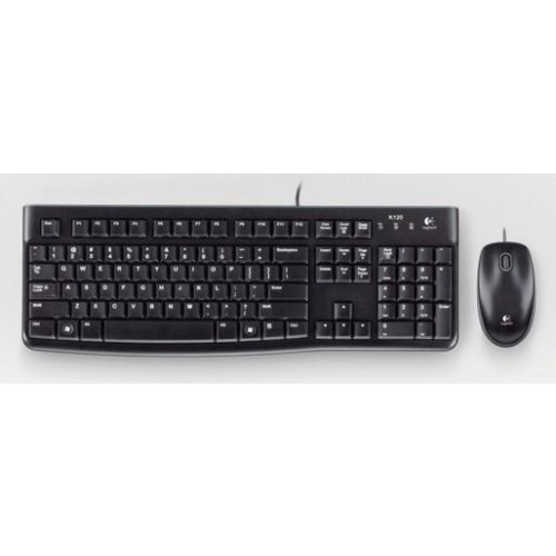 Logitech Desktop MK120 klawiatura Dołączona myszka USB AZERTY Francuski Czarny-13777988