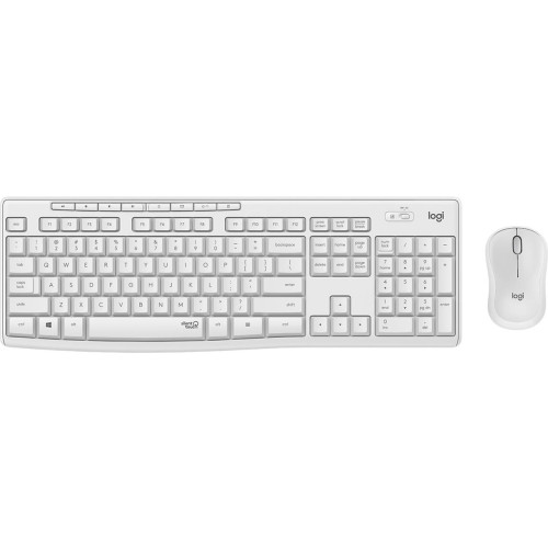 Logitech MK295 Silent Wireless Combo klawiatura Dołączona myszka Biuro USB QWERTZ Niemiecki Biały-13013284