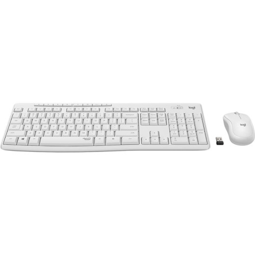 Logitech MK295 Silent Wireless Combo klawiatura Dołączona myszka Biuro USB QWERTZ Niemiecki Biały-13777994