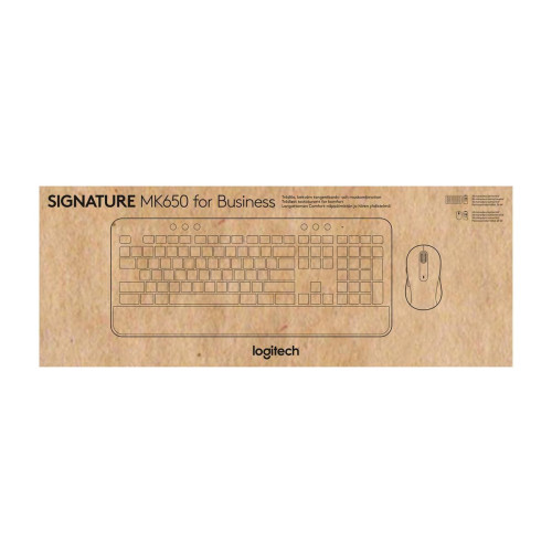 Logitech Signature MK650 Combo For Business klawiatura Dołączona myszka Biuro Bluetooth QWERTY Amerykański międzynar