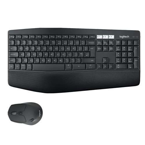 Logitech MK850 Performance klawiatura Dołączona myszka Uniwersalne RF Wireless + Bluetooth QWERTZ Niemiecki Czarny-137