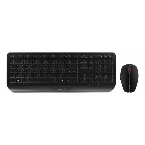 CHERRY JD-7000DE-2 klawiatura Dołączona myszka Dom/Biuro RF Wireless QWERTZ Niemiecki Czarny-13778059