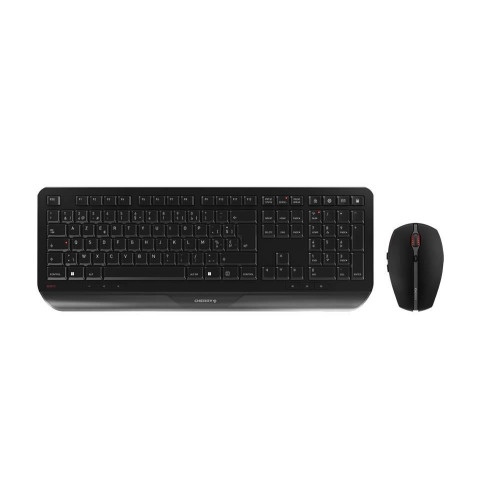 CHERRY Gentix Desktop klawiatura Dołączona myszka Biuro RF Wireless Swiss Czarny-13013268
