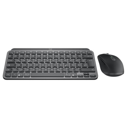 Logitech 920-011054 klawiatura Dołączona myszka Biuro RF Wireless + Bluetooth QWERTZ Niemiecki Grafitowy-13778139