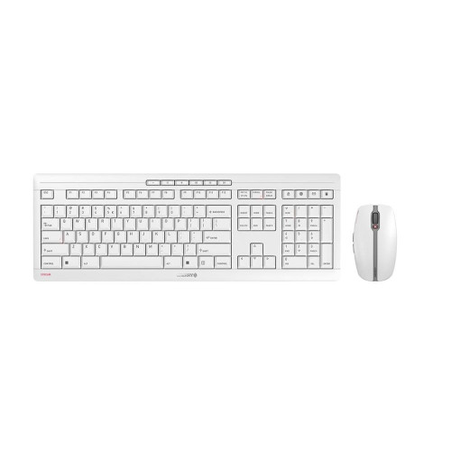 CHERRY Stream Desktop Recharge klawiatura Dołączona myszka Uniwersalne RF Wireless QWERTY Angielski Szary-13778168