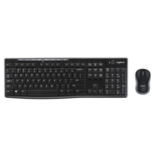 Logitech Wireless Combo MK270 klawiatura Dołączona myszka Uniwersalne USB AZERTY Francuski Czarny-13778174