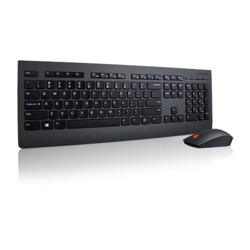 Lenovo 4X30H56829 klawiatura Dołączona myszka Uniwersalne RF Wireless QWERTY US English Czarny-13778483