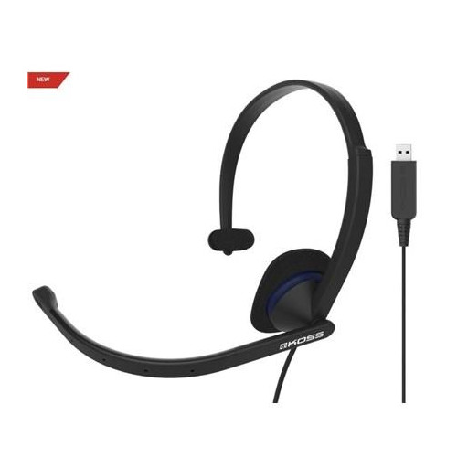 Koss CS195 USB Zestaw słuchawkowy Przewodowa Opaska na głowę Biuro/centrum telefoniczne USB Typu-A Czarny-13779314