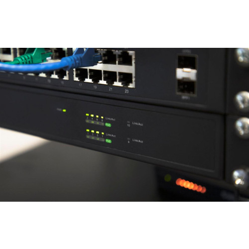 Intellinet 561433 łącza sieciowe Zarządzany Gigabit Ethernet (10/100/1000) Obsługa PoE Czarny-13779521