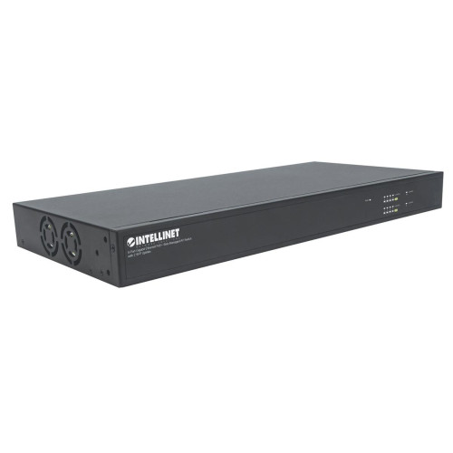 Intellinet 561433 łącza sieciowe Zarządzany Gigabit Ethernet (10/100/1000) Obsługa PoE Czarny-13779522