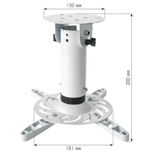 Techly ICA-PM 200WH uchwyt do montażu projektora Sufit Biały-13790476