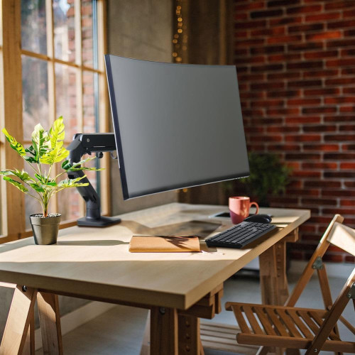 Ergotron HX DESK MONITOR ARM MBK/42IN 9-19KG TILT 75 MIS-D 10Y W-13790609