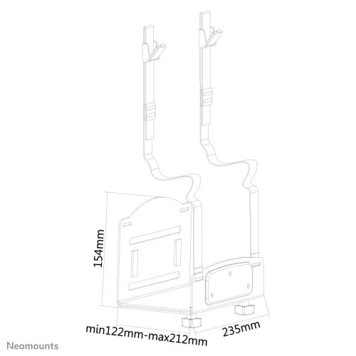 Neomounts CPU-W100BLACK uchwyt do komputera Czarny-13790847