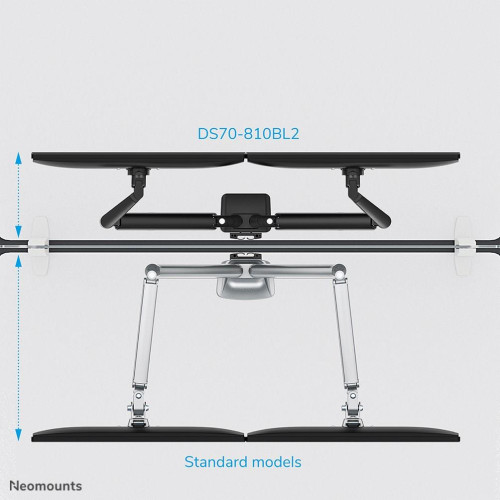 Neomounts DS70-810BL2 uchwyt / stojak do monitorów 81,3 cm (32