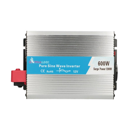 Extralink Przetwornica napięcia OPIP-600W samochodowa 12V, 600W czysty sinus-13794417