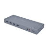 i-tec CADUAL4KDOCK stacja dokująca Przewodowa USB 3.2 Gen 1 (3.1 Gen 1) Type-C Czarny, Turkusowy-13823660