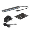 i-tec Metal U3HUB778 huby i koncentratory USB 3.2 Gen 1 (3.1 Gen 1) Type-A 5000 Mbit/s Srebrny-13839024