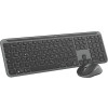 Logitech MK950 Signature for Business klawiatura Dołączona myszka Biuro RF Wireless + Bluetooth QWERTZ Niemiecki Grafitowy-13839966