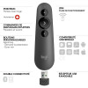 Wskaźnik laserowy Logitech R500s (910-005843) pilot bezprzewodowy Bluetooth/RF Grafitowy-13850553