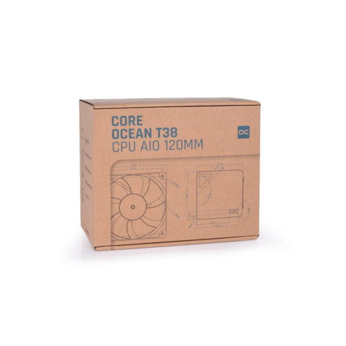 Alphacool T38 Procesor Zestaw do chłodzenia płynami 12 cm Czarny-13805913