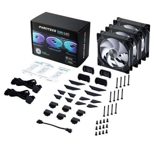 Phanteks PH-F140D30 Wentylator 14 cm Czarny 3 szt.-13806445