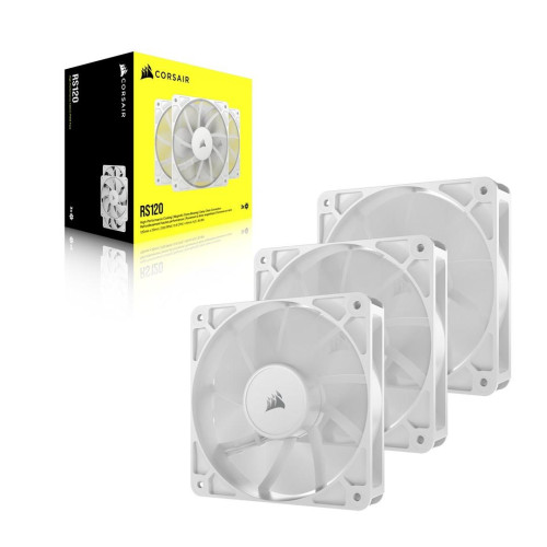 Corsair RS120 Obudowa komputera Wentylator 12 cm Biały 3 szt.-13806552