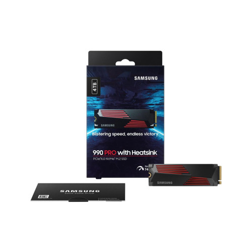 SSD PCIE G4 M.2 NVME 4TB W/HS/990 PRO MZ-V9P4T0CW SAMSUNG-13807969