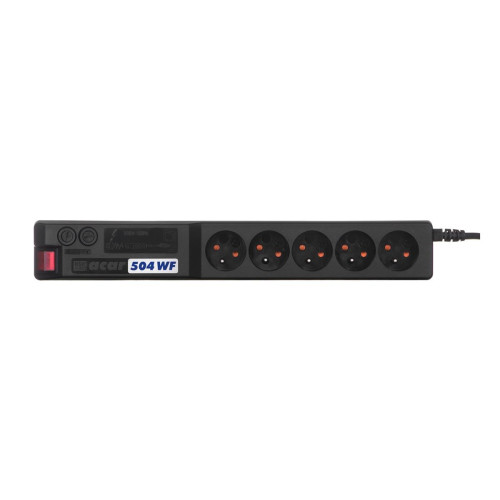 Listwa zasilająca HSK DATA ALP-ACAR504WF---0N (5 x UTE; 10 A; 1,5m; kolor czarny)-1381237