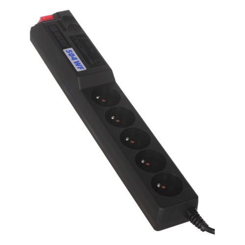 Listwa zasilająca HSK DATA ALP-ACAR504WF---0N (5 x UTE; 10 A; 1,5m; kolor czarny)-1381242