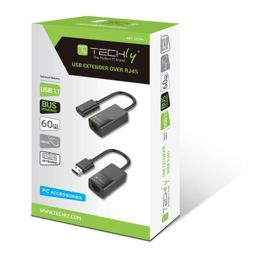 Techly 103199 Extender USB po kablu sieciowym RJ45-13815715