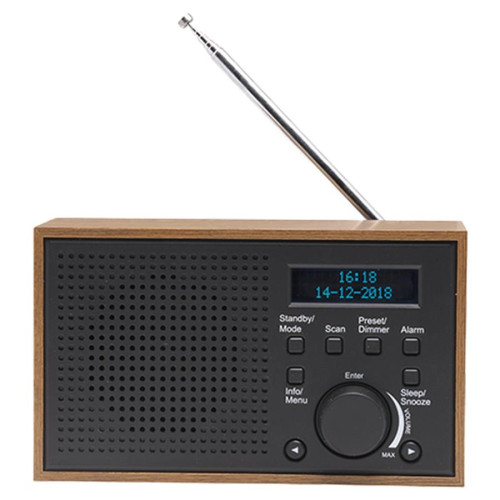 Denver DAB-46DARK GREY radio Internet Analogowe i cyfrowe Czarny, Brązowy-13815904