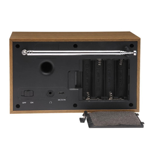 Denver DAB-46DARK GREY radio Internet Analogowe i cyfrowe Czarny, Brązowy-13815905