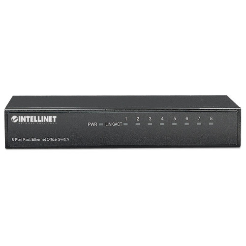 Intellinet 8-Port Fast Ethernet Office Switch Fast Ethernet (10/100) Czarny-13816168