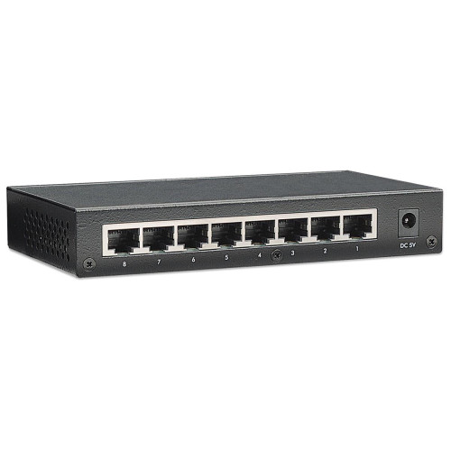 Intellinet 8-Port Fast Ethernet Office Switch Fast Ethernet (10/100) Czarny-13816170