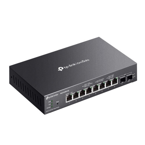 TP-Link Omada SG2210XMP-M2 łącza sieciowe Zarządzany L2/L2+ 2.5G Ethernet (100/1000/2500) Obsługa PoE Montaż na biu