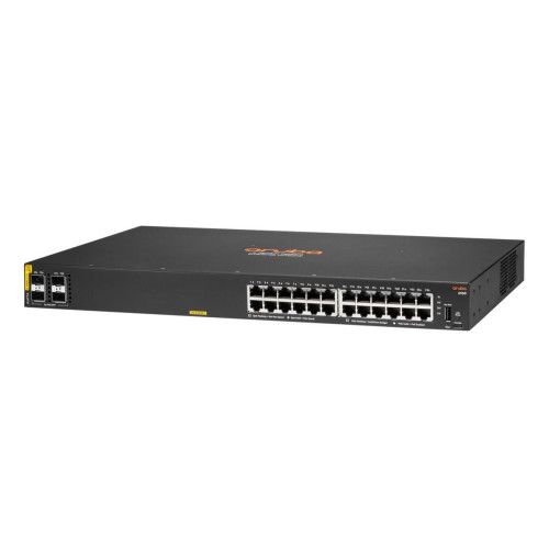 Aruba 6100 24G Class4 PoE 4SFP+ 370W Zarządzany L3 Gigabit Ethernet (10/100/1000) Obsługa PoE 1U Czarny-13816565