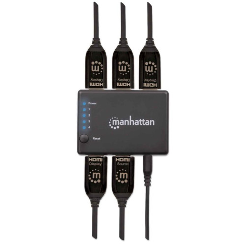 Manhattan 207706 rozgałęziacz telewizyjny HDMI 4x HDMI-13820164