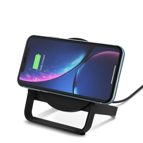 Ładowarka bezprzewodowa Belkin BoostCharge Wireless Charging Stand Qi-compatible 10W + QC 3.0 Wall Charger Black-138215